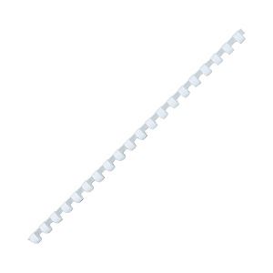 GBC プラスチックリング（A4・20穴）20本入 白 （13mm）