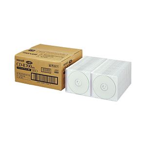 日立マクセル（HITACHI） CD-R 700MB 業務用 ホワイトレーベル 個別ケース 1箱（100枚）