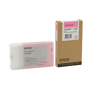 【純正品】 エプソン（EPSON） インクカートリッジ ライトマゼンタ 型番：ICLM39A 単位：1個