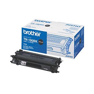 【純正品】 ブラザー工業（BROTHER） トナーカートリッジ 色：ブラック 型番：TN-190BK 印字枚数：2500枚 単位：1個