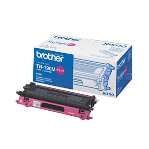 【純正品】 ブラザー工業（BROTHER） トナーカートリッジ 色：マゼンタ 型番：TN-190M 印字枚数：1500枚 単位：1個