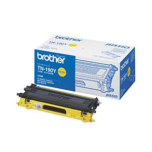 【純正品】 ブラザー工業（BROTHER） トナーカートリッジ 色：イエロー 型番：TN-190Y 印字枚数：1500枚 単位：1個
