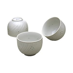 ホタルレリーフ つぼ煎茶碗 3客セット