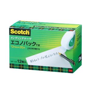 【まとめ買い】スコッチ メンディングテープ エコノパック 小巻 （1.2cm×30m） （25mm） 1箱（12巻）