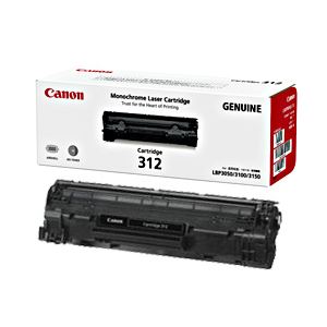 【純正品】 キャノン（Canon） トナーカートリッジ 型番：カートリッジ312 印字枚数：1500枚 単位：1個