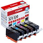 【純正品】 キャノン（Canon） インクカートリッジ 5色マルチパック 型番：BCI-321+320／5MP 単位：1箱（5色セット）