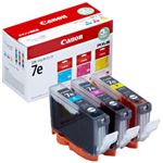 【純正品】 キャノン（Canon） インクカートリッジ 3色マルチパック 型番：BCI-7e／3MP 単位：1箱（3色セット）