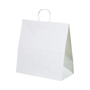 チャームバッグ 50枚パック マチ広 白 45.0×22.0×45.5cm