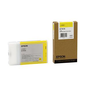 【純正品】 エプソン（EPSON） インクカートリッジ イエロー 型番：ICY41A 単位：1個