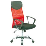 メッシュバックチェア HF-98 レッド（赤） 青 【リクライニング式オフィスチェアー（OAチェア）】