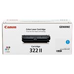 【純正品】 キャノン（Canon） トナーカートリッジ シアン 型番：カートリッジ322II（C） 単位：1個