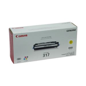 【純正品】 キャノン（Canon） トナーカートリッジ イエロー 型番：カートリッジ317（Y） 印字枚数：4000枚 単位：1個