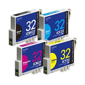 エプソン（EPSON） インクカートリッジ 4色セット 汎用 IC4CL32対応 単位：1箱（4色セット）