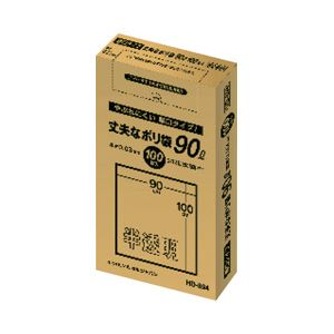 ケミカルジャパン 丈夫なポリ袋 半透明 90L