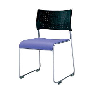アイリスチトセ スタッキングチェア 4脚セット ブルー