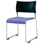 アイリスチトセ スタッキングチェア 4脚セット ブルー