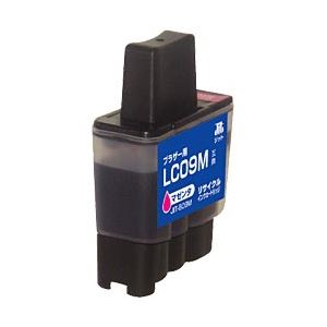ブラザー工業（BROTHER）プリンター対応 リサイクルインクカートリッジ 対応純正カートリッジ型番：LC09M 色：マゼンタ 単位：1個
