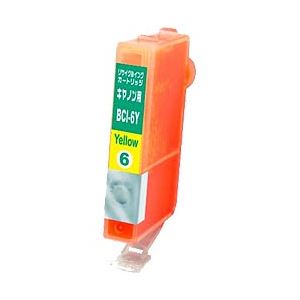 キャノン（Canon）プリンター対応 リサイクルインクカートリッジ 対応純正カートリッジ型番：BCI-6Y 色：イエロー 単位：1個
