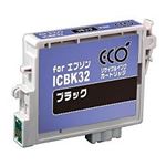 エプソン（EPSON）プリンター対応 リサイクルインクカートリッジ 対応純正カートリッジ型番：ICBK32 色：ブラック 単位：1個