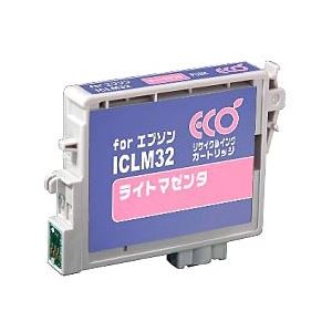 エプソン（EPSON）プリンター対応 リサイクルインクカートリッジ 対応純正カートリッジ型番：ICLM32 色：ライトマゼンタ 単位：1個