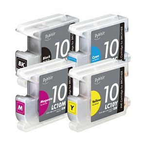 ブラザー工業（BROTHER） インクカートリッジ 4色セット 汎用 LC10-4P対応 単位：1箱（4色セット）