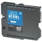 リコー（RICOH）プリンター対応 リサイクルインクカートリッジ 対応純正カートリッジ型番：GC21K 色：ブラック 単位：1個