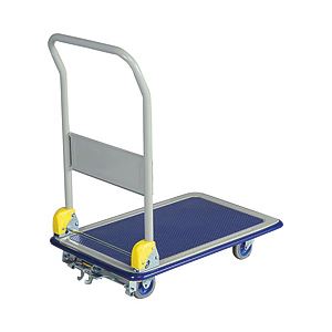 金沢車輌 ブレーキ付スチール台車 耐荷重：150kg 1台