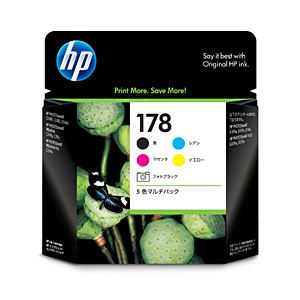 【純正品】 HP インクカートリッジ 5色セット 型番：CR282AA（HP178） 単位：1箱（5色セット）