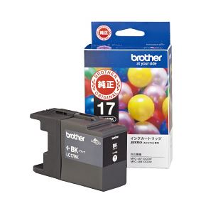 【純正品】 ブラザー工業（BROTHER） インクカートリッジ 色：ブラック大容量 型番：LC17BK 単位：1個