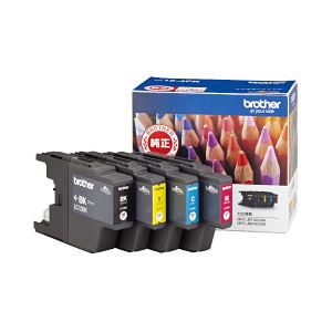 【純正品】 ブラザー工業（BROTHER） インクカートリッジ 色：4色セット 型番：LC12-4PK 単位：1個