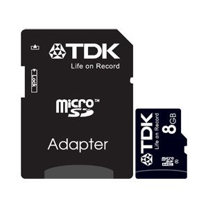 TDK microSD（SDHC）カード 8GB アダプタ付