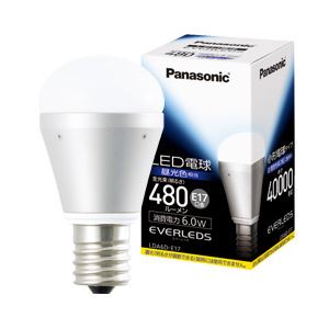 Panasonic(パナソニック) LED電球 EVERLEDS E17口金 40形・昼光色・6.4W LDA6DE17