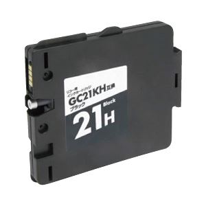 リコー（RICOH） インクカートリッジ ブラック 汎用 GC21KH対応 単位：1個