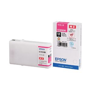 【純正品】 エプソン（EPSON） インクカートリッジ マゼンタ・Mサイズ 型番：ICM90M 単位：1個