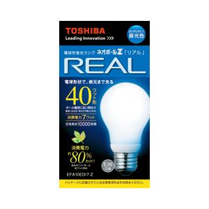 東芝 ネオボールZ リアル カバー付A形 40形 E26口金 昼光色 EFA10ED／7-Z 1個