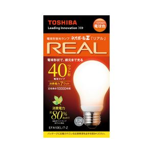 東芝 ネオボールZ リアル カバー付A形 40形 E26口金 電球色 EFA10EL／7-Z 1個