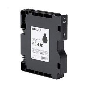 【純正品】 リコー（RICOH）対応 インクカートリッジ ブラック Mサイズ 1個 型番：GC41K
