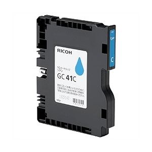 【純正品】 リコー（RICOH）対応 インクカートリッジ シアン Mサイズ 1個 型番：GC41C