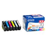 【純正品】 エプソン（EPSON）対応 インクカートリッジ 6色セット 1箱（6色セット） 型番：IC6CL70