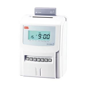 マックス タイムレコーダー≪電波受信ユニット標準装備≫ ホワイト 1台 型番：ER-250S2