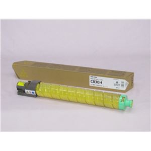 【純正品】 リコー（RICOH）対応 トナーカートリッジ イエロー 印字枚数：20000枚 1個 型番：IPSiO SP トナー イエロー C830H