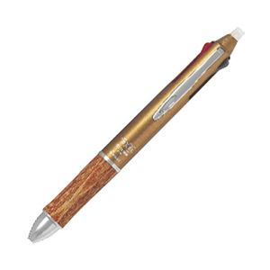 パイロット フリクションボール3 ウッド 0.5mm 軸色：ブラウン インク：黒、赤、青 1本