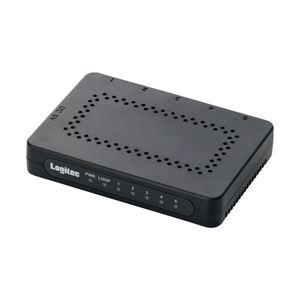 ELECOM（エレコム） 超小型1000BASE-T対応 スイッチングハブ ブラック LAN-GSW05PSBE 1個
