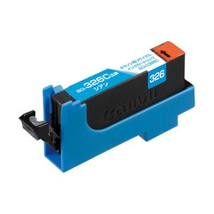 キャノン（Canon）プリンター対応 エコリカ リサイクルインクカートリッジ 対応純正カートリッジ型番：BCI-326C 色：シアン 単位：1個