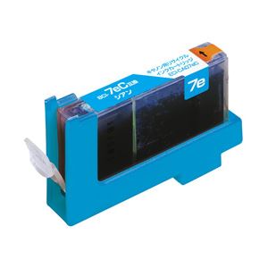 キャノン（Canon）プリンター対応 エコリカ リサイクルインクカートリッジ 対応純正カートリッジ型番：BCI-7eC 色：シアン 単位：1個