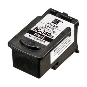 キャノン（Canon）プリンター対応 エコリカ リサイクルインクカートリッジ 対応純正カートリッジ型番：BC-340 色：ブラック 単位：1個