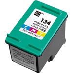 HPプリンター対応 エコリカ リサイクルインクカートリッジ 対応純正カートリッジ型番：C9363HJ（HP134） 色：カラー（ラージサイズ） 単位：1個