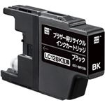 ブラザー工業（BROTHER）プリンター対応 エコリカ リサイクルインクカートリッジ 対応純正カートリッジ型番：LC12BK 色：ブラック 単位：1個