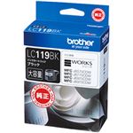 ブラザー工業（BROTHER） インクカートリッジ ブラック 型番：LC119BK 1個