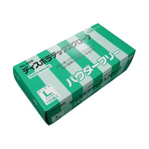 エブノ No.455 ディスポラテックスグローブ パウダーフリー Lサイズ 1箱100枚